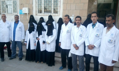 مؤسسة خديجة للتنمية تدشن مشروع مواجهة الكوليرا بمديرية السبرة محافظة إب اليمن