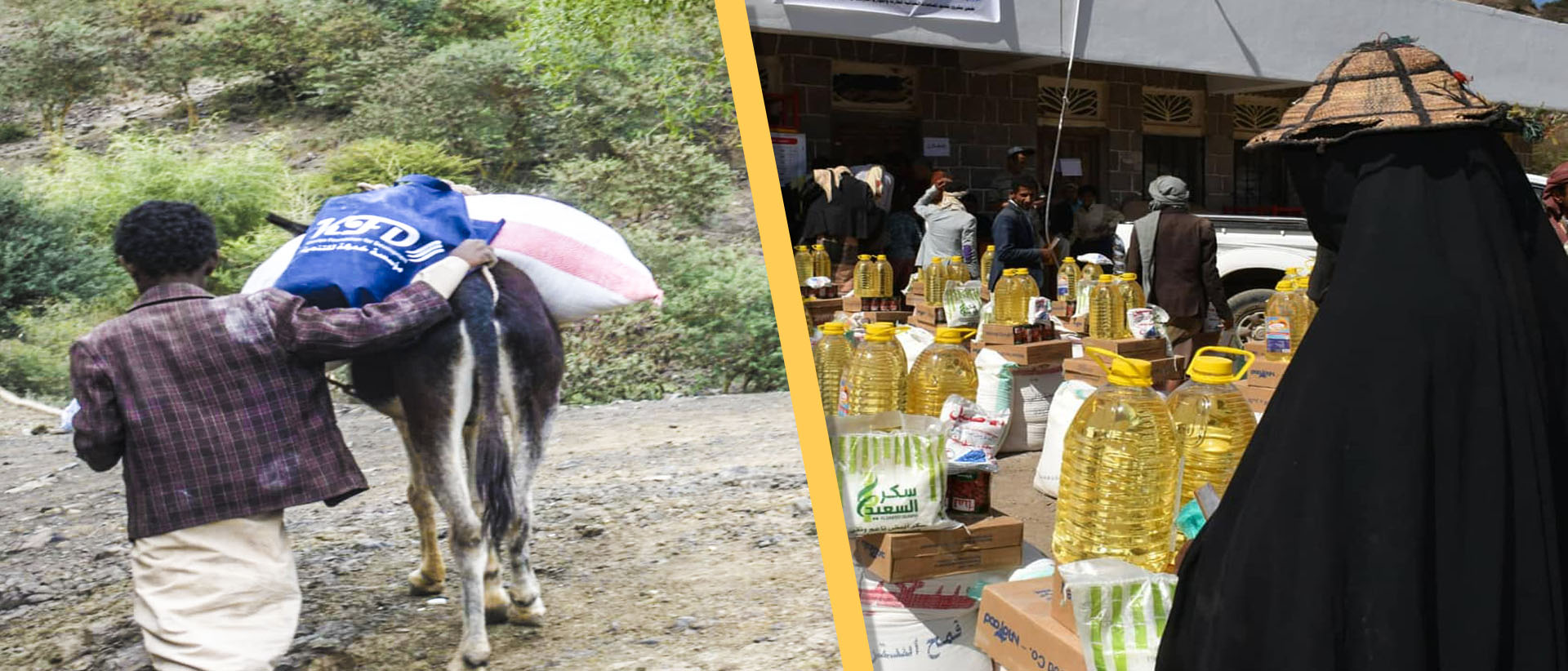 Food Aid Project: Distribution of food baskets to 1098 beneficiaries in Al-Qafr district